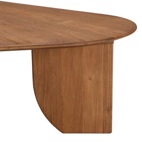 Organic-shaped coffee table in recycled teak | Sixtine Collection