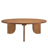 Round coffee table D100cm in recycled teak | Sixtine Collection