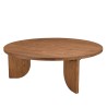 Round coffee table D100cm in recycled teak | Sixtine Collection