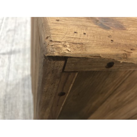 SANDY TV Stand in Brown with 6 Drawers | Recycled Pine