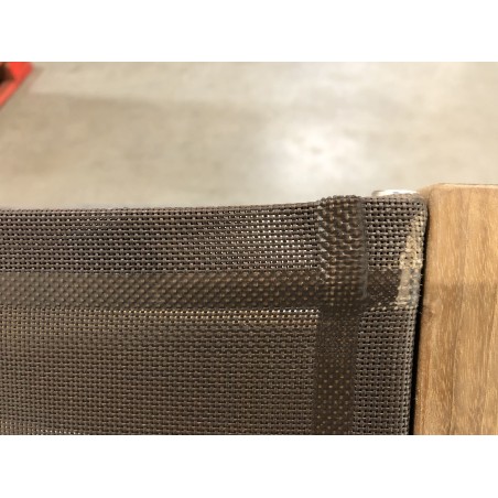 Bain de soleil couleur taupe en Teck |  SECONDE MAIN