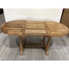 FUN Garden Table - Teak Wood - Oval - 120/180 x 90 cm FUN Garden Table - Teak Wood - Oval - 120/180 x 90 cm