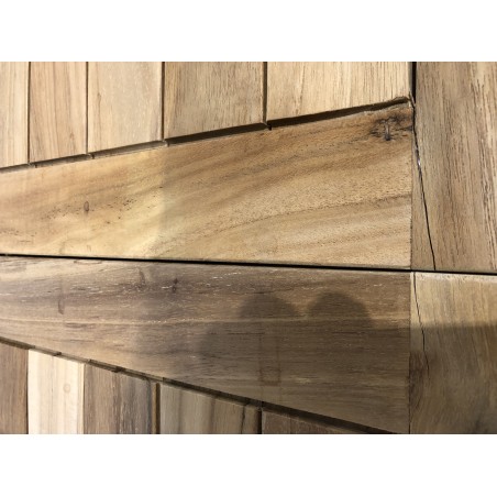 SECONDE MAIN - Table de jardin 4/6 personnes -  ovale ext. 120/180 en bois Teck