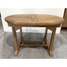 SECONDE MAIN - Table de jardin 4/6 personnes -  ovale ext. 120/180 en bois Teck SECONDE MAIN - Table de jardin 4/6 personnes -  ovale ext. 120/180 en bois Teck