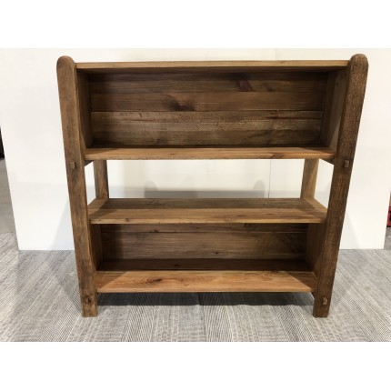 SANDY - Brown 3-tier Recycled Pine Wood Shelf