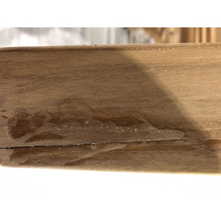 SECONDE MAIN - Bain de soleil avec roulettes en Teck