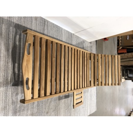 Premium Teak Sun Lounger with Wheels - Rot-Resistant Garden Furniture