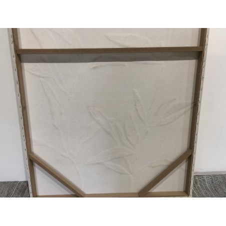 HOMER Wall Decoration 83x123cm Flower Motifs - Natural Frame