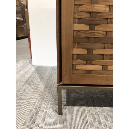 SIXTINE Recycled Teak Wood Sideboard with 3 Doors