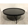 Table basse ronde noire 102x102cm  | Seconde Main Table basse ronde noire 102x102cm  | Seconde Main