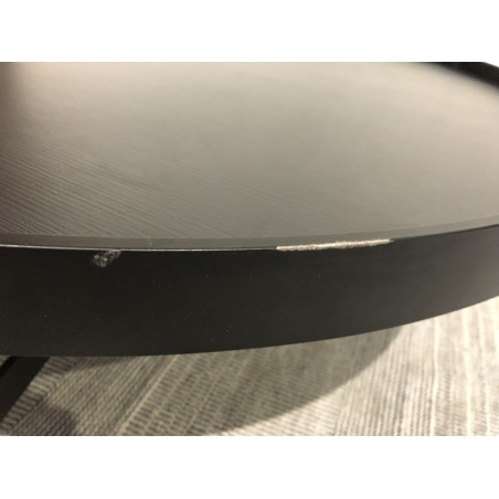 Table basse ronde noire 102x102cm  | Seconde Main