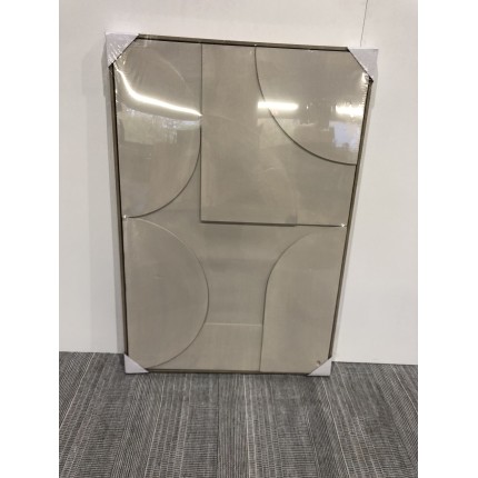 Décoration murale 83x123cm formes abstraites blanches | Seconde main