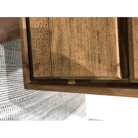 Commode scandi bois marron 8 tiroirs | Second Hand