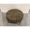 Round coffee table 90x90cm natural teak wood | Second-hand Round coffee table 90x90cm natural teak wood | Second-hand