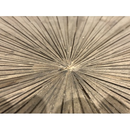 Round coffee table 90x90cm natural teak wood | Second-hand