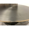 SECOND HAND - Round coffee table 80x80cm in black iron with gold trim SECOND HAND - Round coffee table 80x80cm in black iron with gold trim