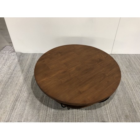 Table basse SIXTINE - Teck recyclé et métal noir | Seconde main