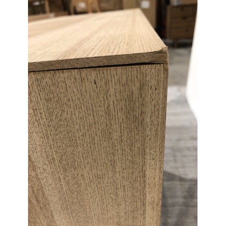 LAURA Console Table with 2 Drawers and Gold Metal Legs