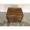 Recycled pine bedside table with 2 drawers | Second-hand Recycled pine bedside table with 2 drawers | Second-hand