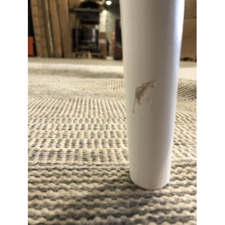 Table de chevet blanc 1 tiroir cannage naturel et bois blanc | Seconde main