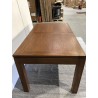 Rectangular dining table with extension, 160/200 cm, brown Mindi wood | Second-Hand Rectangular dining table with extension, 160/200 cm, brown Mindi wood | Second-Hand