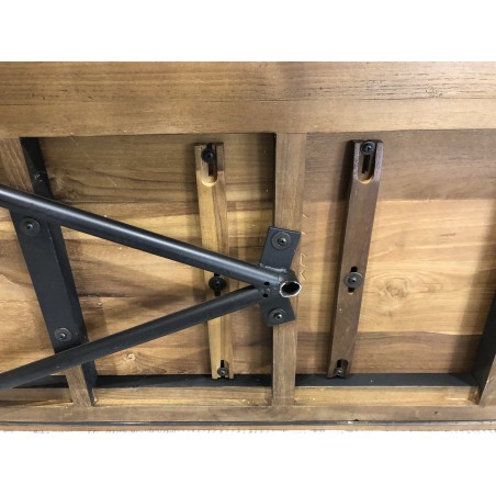 Sideboard with 4 doors and 2 niches in recycled teak wood | Second Hand