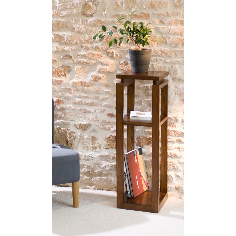Sellette marron 3 niveaux bois Mindi LORINE Sellette marron 3 niveaux bois Mindi LORINE