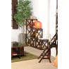Étagère marron 1 case 40 cm croisillon LORINE