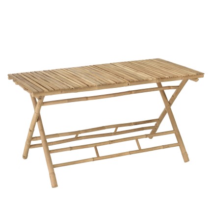 140x70cm folding bamboo dining table | Macabane Furniture