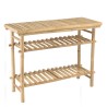 Bamboo console table with 2 shelves, 100x40cm | Vital Collection