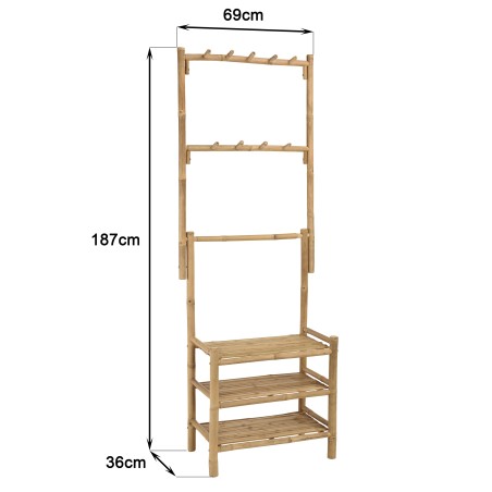 3-tier shelf and bamboo towel rack | Vital Collection
