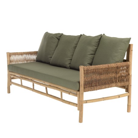 3-seater sofa, 1 footstool, 1 bamboo coffee table | Vital Collection