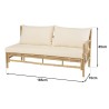 6-seater sofa and 1 bamboo coffee table | Vital Collection