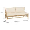 6-seater sofa and 1 bamboo coffee table | Vital Collection