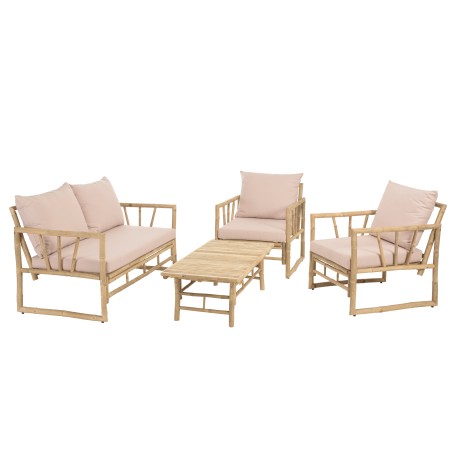 Canapé 2 places, 2 fauteuils et 1 table basse | Collection Vital