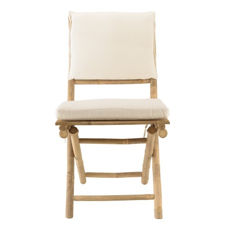 2 chaises et 1 table pliantes en bambou | Collection Vital