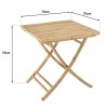 2 folding bamboo chairs and 1 folding table | Vital Collection