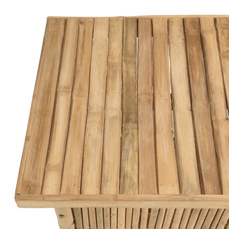 Bar and 2 stools with bamboo backrest | Vital Collection