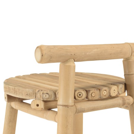 1 bar, 1 parasol et 2 tabourets avec dossier bambou | Collection Vital