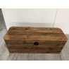 SECONDE MAIN - Coffre rangement marron bois