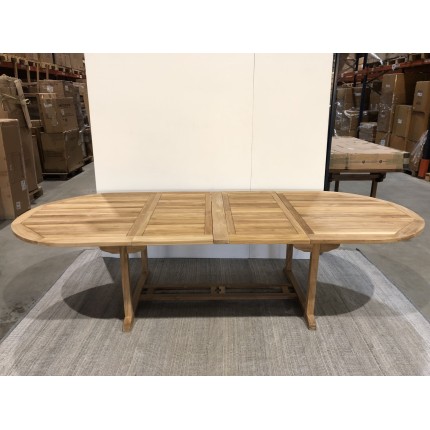 Double extension oval table 200/300*120 | SECONDE VIE