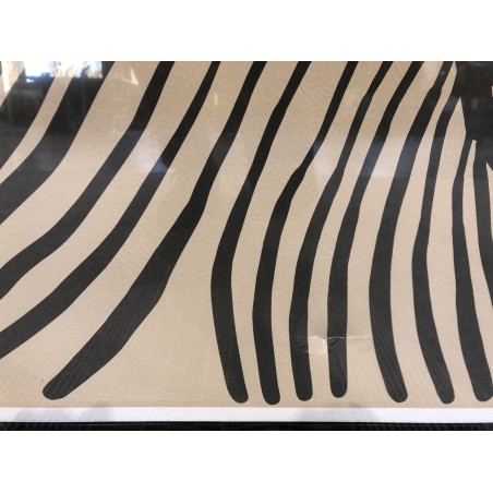 Décoration murale B - 63x93cm en papier japonais, cadre noir | SECONDE MAIN