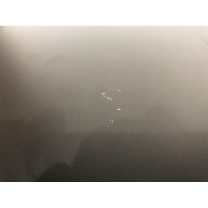 Round coffee table 110x110cm black iron top | Second life