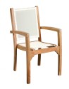 Set of 2 Teak Garden Armchairs - Premium Solid Teak Furniture