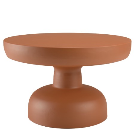 Table basse ronde 60cm en fer couleur marron mat | Hortense