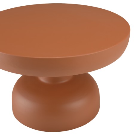 Table basse ronde 60cm en fer couleur marron mat | Hortense