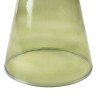Designer side table in transparent green glass | Hortense Collection