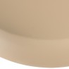 Set of 2 mushroom-shaped coffee tables in matt beige iron | Hortense Collection
