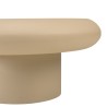 Set de 2 tables basses forme champignon en fer beige mat | Collection Hortense