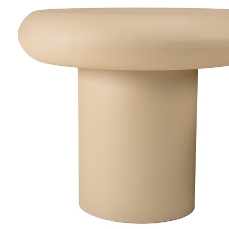 Set of 2 mushroom-shaped coffee tables in matt beige iron | Hortense Collection